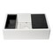 Alfi Brand White 33 inch Granite Composite Single Bowl Drop In Farm Sink with Accessories AB33FARM-W - alternate 4